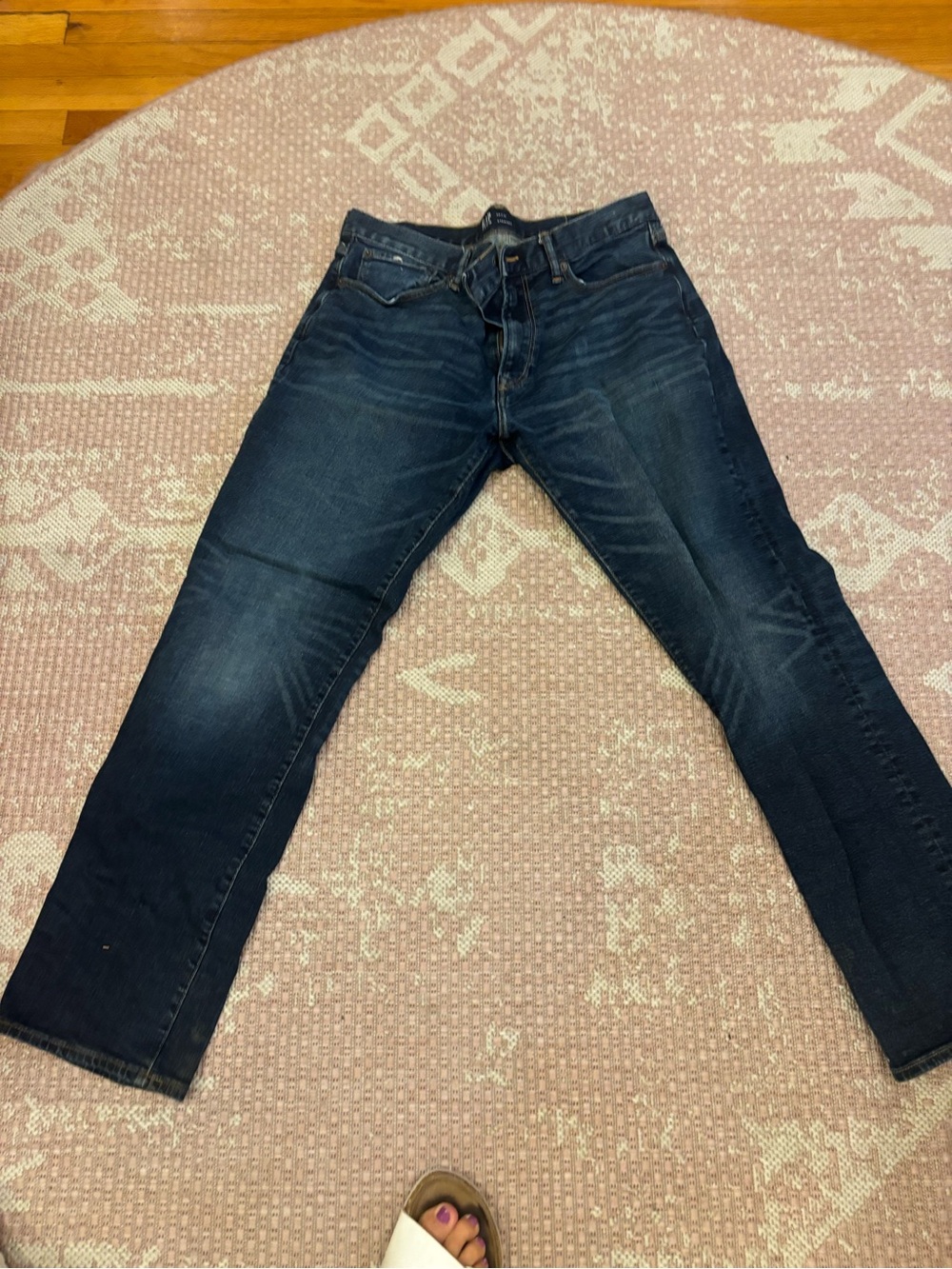 GAP Men's Straight Jeans - Dark Blue Indigo Wash